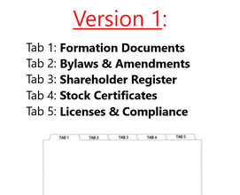 Keep your company organized with this 5-tab set of Corporate Binder Tabs. Designed for professional use, each tab is 1/5 cut and clearly labeled for easy navigation. Reinforced with durable Mylar, these tabs withstand frequent use without tearing. Perfect