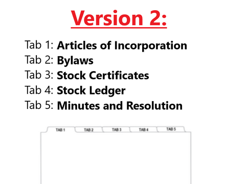 Keep your company organized with this 5-tab set of Corporate Binder Tabs. Designed for professional use, each tab is 1/5 cut and clearly labeled for easy navigation. Reinforced with durable Mylar, these tabs withstand frequent use without tearing. Perfect