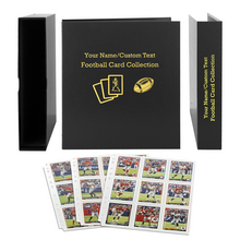 Available in Black, Red, Blue, or Green, this football card binder combines durability with a sleek, collector-ready look. It’s a great choice for organizing football trading cards at home, bringing to card shows, or giving as a thoughtful gift for birthd