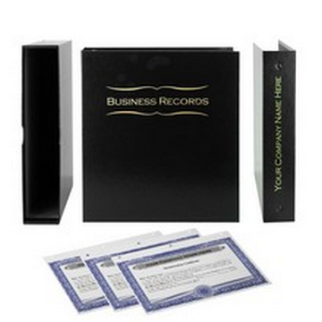 The LLC Business Kit provides everything you need to professionally organize and maintain your limited liability company records. Each kit includes a high-quality 3-ring binder with matching slipcase, printed Operating Agreement templates, numbered stock