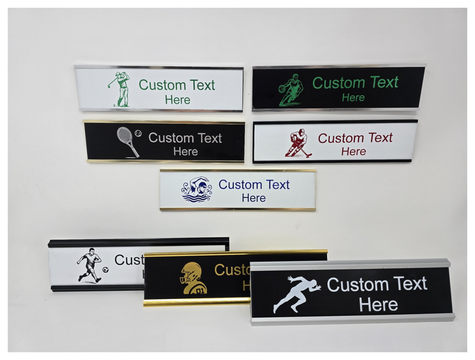 Bring your love for sports and personalization together with this customizable sports-themed name plate. Whether it’s for your desk, door, locker room, or as a unique gift, this sign combines style, durability, and personal flair.