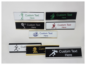 Bring your love for sports and personalization together with this customizable sports-themed name plate. Whether it’s for your desk, door, locker room, or as a unique gift, this sign combines style, durability, and personal flair.