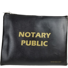 Carry all your notary tools with this large notary supplies bag. Durable, spacious, and perfect for mobile notaries and signing agents.