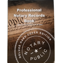 Shop the Deluxe Professional Notary Records Book with a durable hard cover. Perfect for secure, compliant recordkeeping for Notary Public professionals and signing agents.